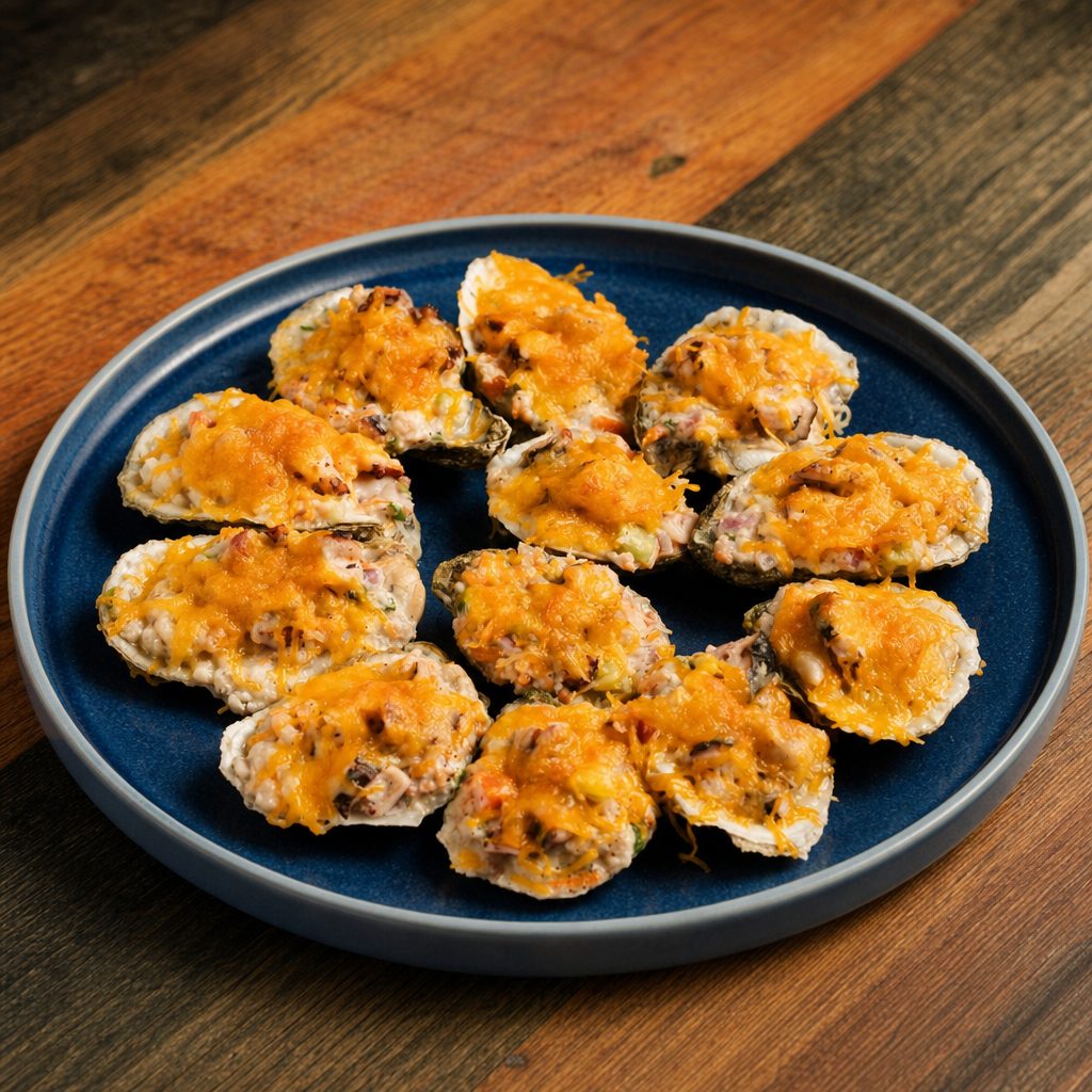 Ostiones Gratinados.