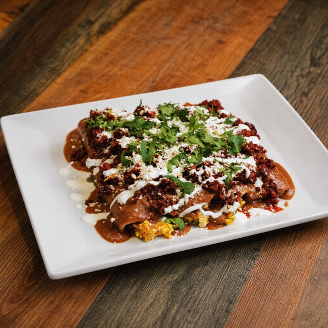 Enchiladas Santa Fe.