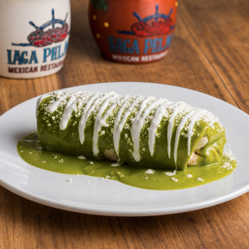 Chicken and Spinach Burrito.