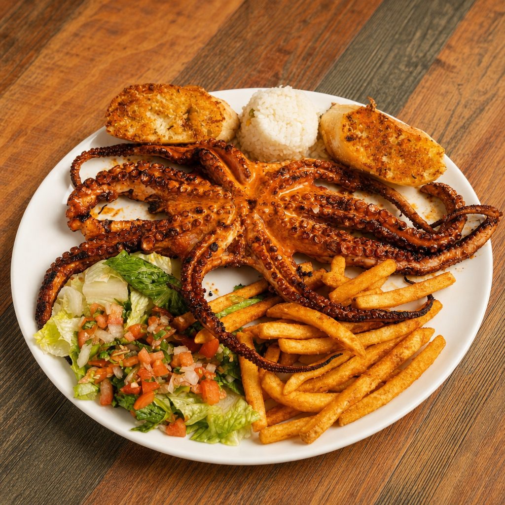 Pulpo Zarandeado.