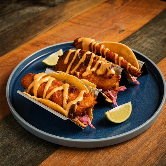 Baja Fish Tacos.