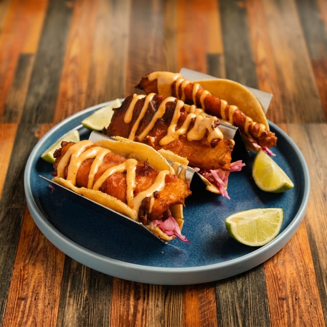 Baja Fish Tacos.