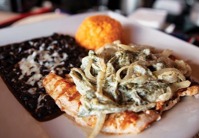 Pollo con Rajas (Chicken with Poblano Peppers)