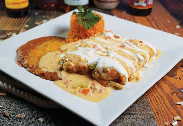 Seafood Chimichanga Dinner