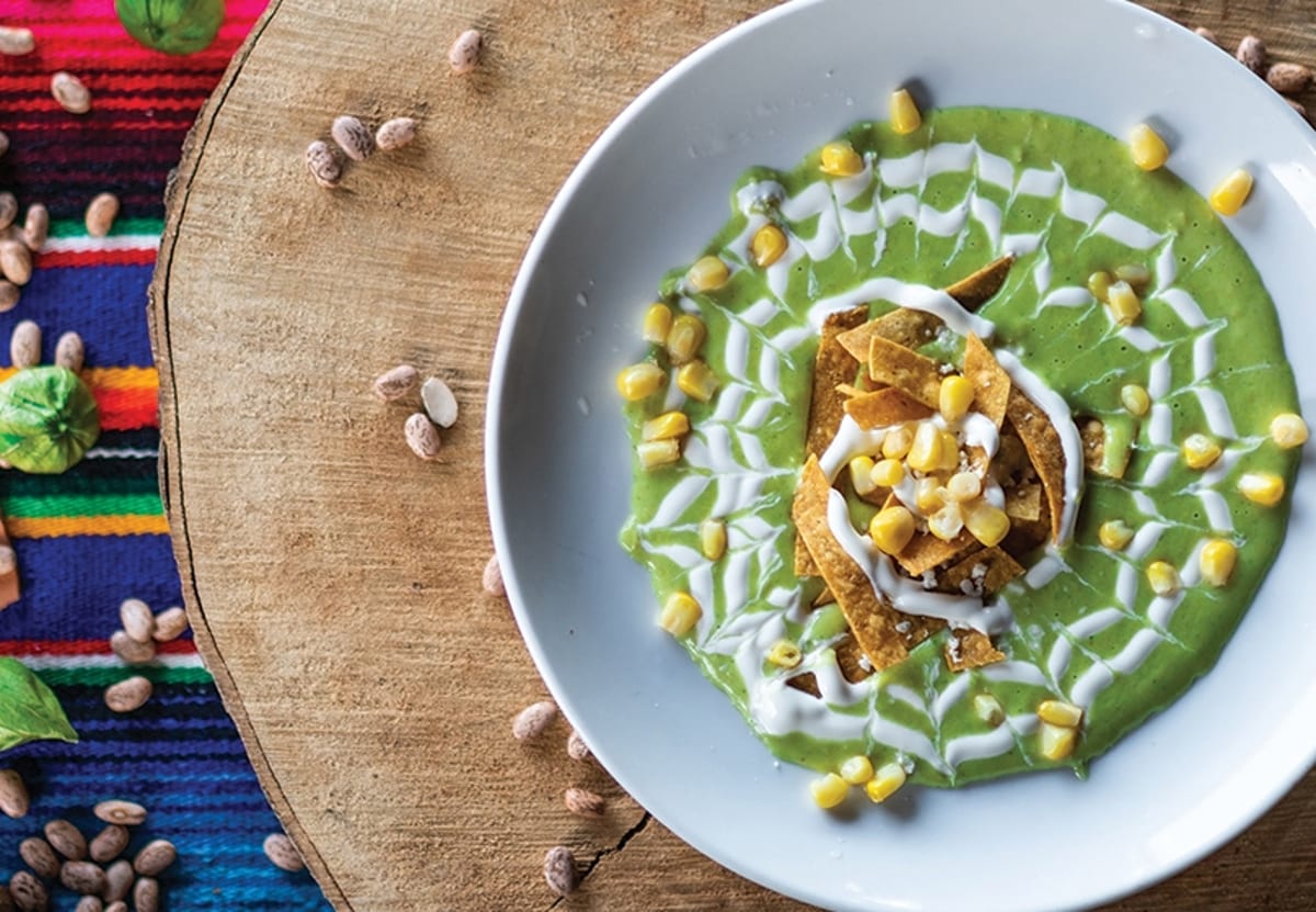 Crema de Elote y Chile Poblano