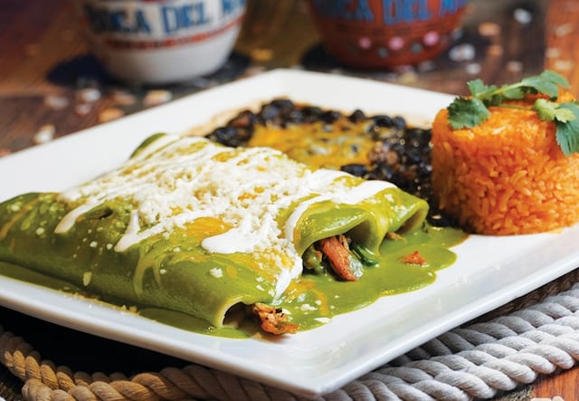 Chicken and Spinach Enchiladas